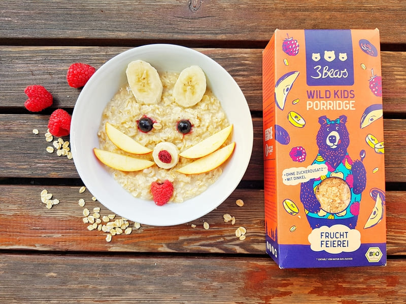 Leckeres Porridge für Kinder zum Frühstück Frühstücksideen Kinder
